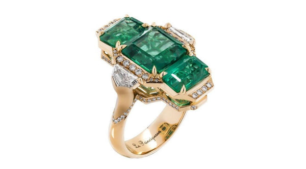 Custom Bespoke Emerald Ring by Julie Lamb