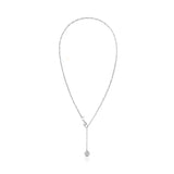 Sterling Silver Love EWE Lariat Necklace