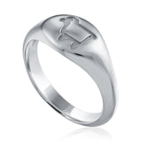 Sterling Silver lamb oval ring
