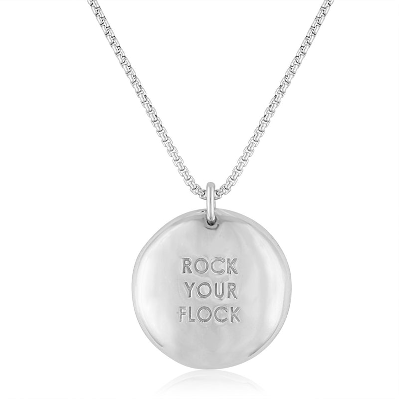 Sterling Silver 'Rock Your Flock' Lamb necklace