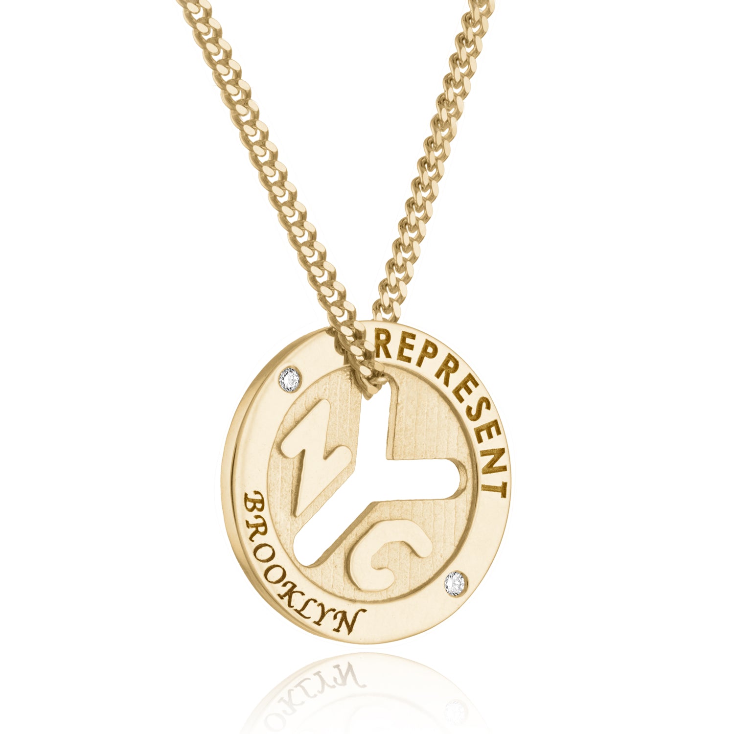 Subway Series Necklace - Lower East Side to Upper West Side 14K Yellow Gold