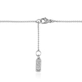 STERLING SILVER 'STAND OUT' LONG LAMBTAG  NECKLACE