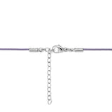 STERLING SILVER Mini Charm Cluster on Color Cord