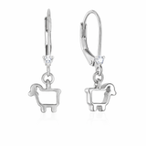 14K Rose Gold & Diamond Mini Logo Leverbacks