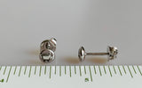 14K Rose Gold Ewe 2 Cute Stud Earrings