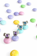 SUPERSIZED SHEEP STUDS, Sterling & Amethyst