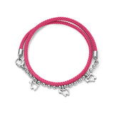Sterling & Cord Double Wrap Mini Logo Bracelet