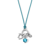 STERLING SILVER Mini Charm Cluster on Color Cord