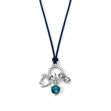 STERLING SILVER Mini Charm Cluster on Color Cord