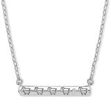 STERLING SILVER 'LINE DANCE' LAMB BAR NECKLACE