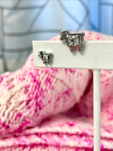 STERLING SILVER SUPERSIZED SHEEP STUD EARRINGS
