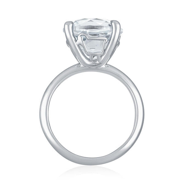 Sterling Silver 'Love Ewe LOTS' White Topaz Ring