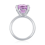 Sterling Silver 'Love Ewe LOTS' Pink Amethyst Ring