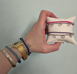 Sterling & Cord Double Wrap Mini Logo Bracelet
