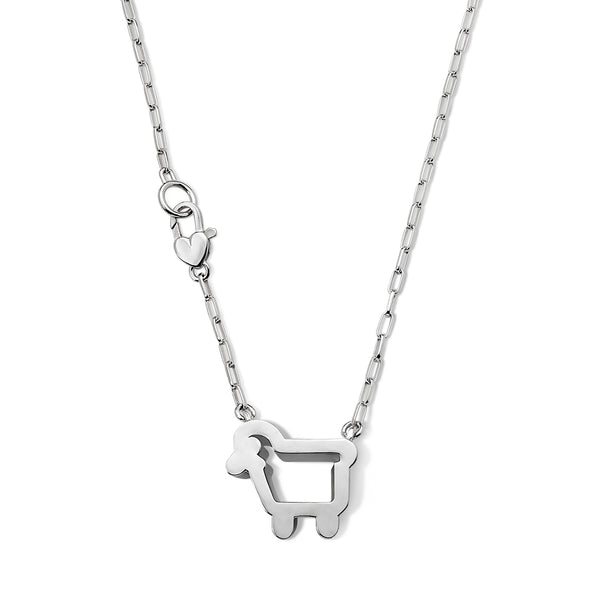 'BIG LAMB on Campus' Sterling Silver Necklace