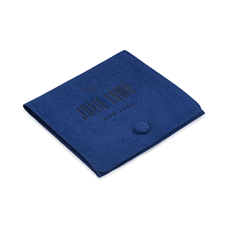 Blue Julie Lamb branded pouch