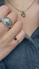 Sterling Silver 'BE HERD' Bombay Ring