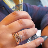 *18K Diamond Power Chevron Ring