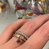 14K Rose Gold Mighty Mini Charm Ring