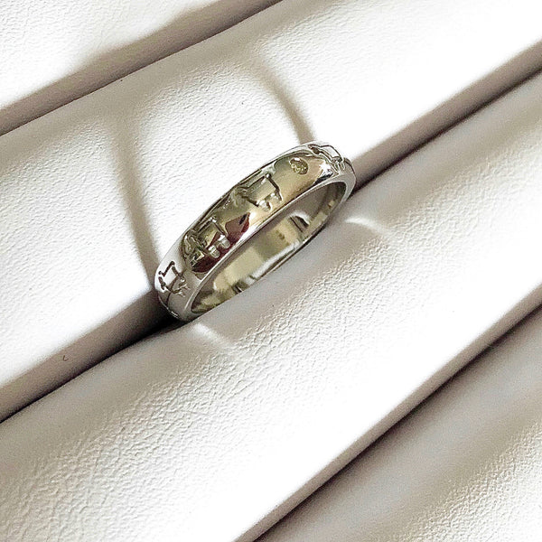 Sterling Silver Line Dance Band Ring