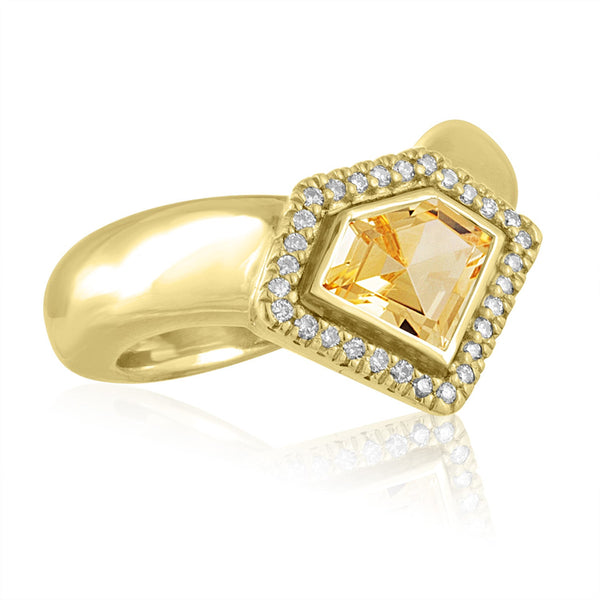 *18K Diamond Power Chevron Ring