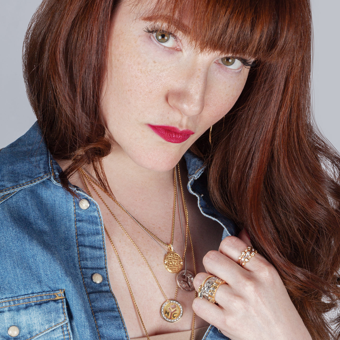 18K Yellow Gold NYC Jewelry Manhole Pendant - Julie Lamb