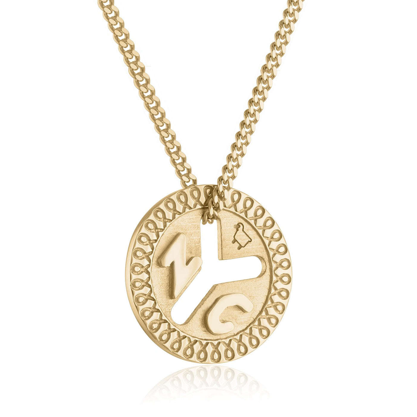 18K Yellow Gold Subway Token Jewelry with Diamonds - Julie Lamb