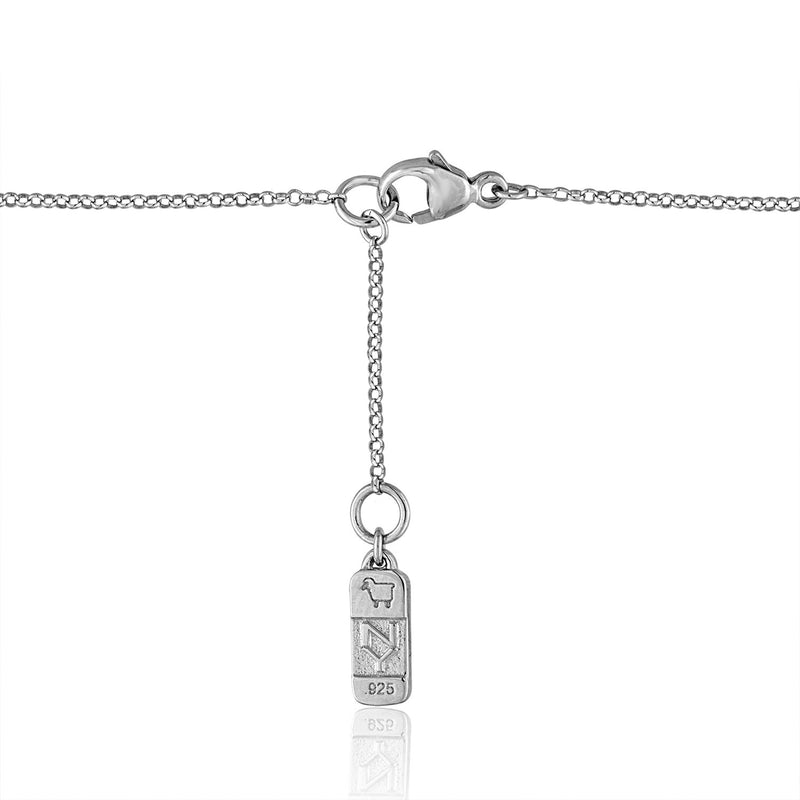 *Sterling Silver Super Mini Necklace with Flying Diamond