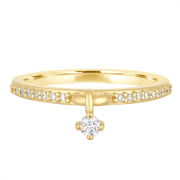 18K Gold and Diamond Cham Ring