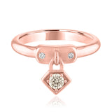 *14K Rose Gold Mighty Mini Charm Ring
